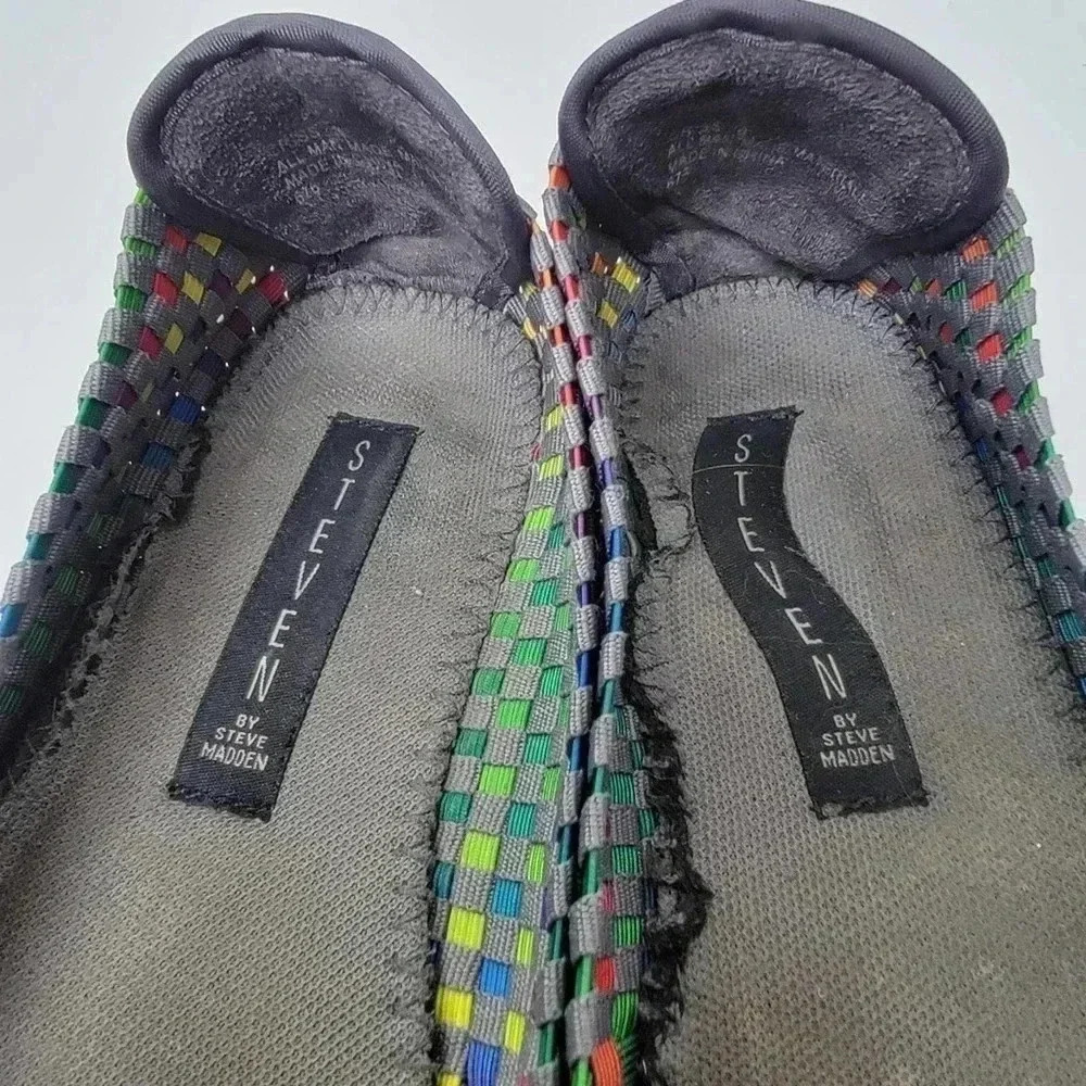 Steven by Steve Madden Rainbow Woven Ballet Flats - 8 - Picture 9 of 10
